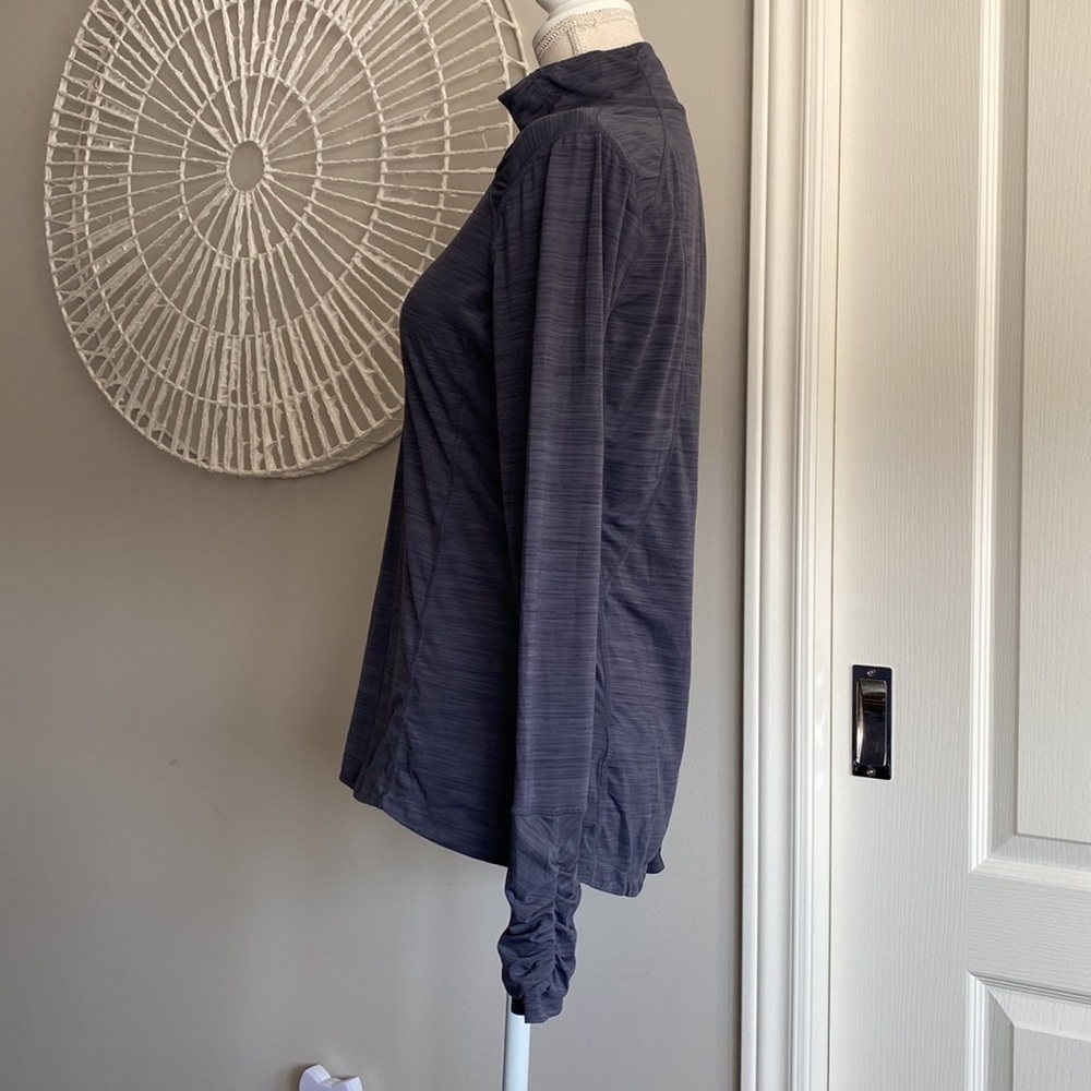 Kirkland - Mock Neck 1/4 Zip Track Jacket in Grey​​​​​​​​​​​ - Picture 4 of 8